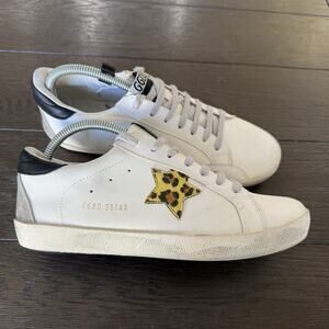 Zhuocaizi Womans 41 US 10 White Super Star Sneakers Star GGDB Very Good Conditio